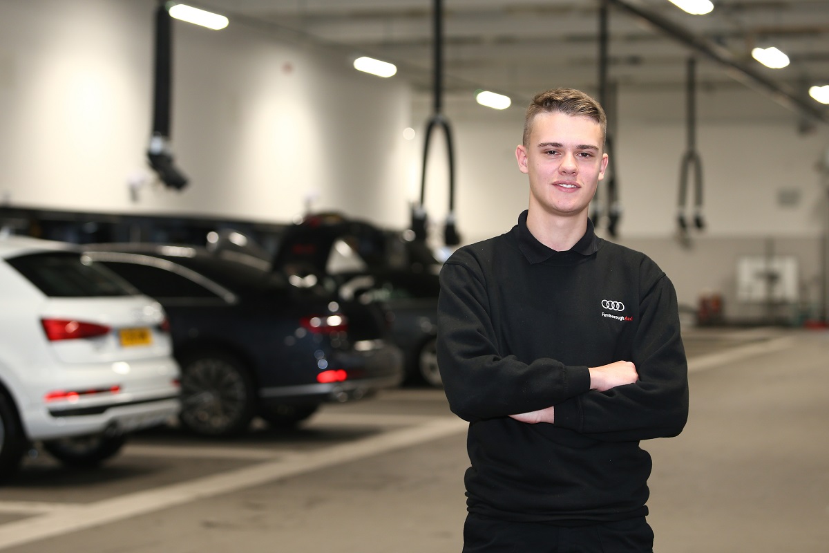 Apprentice at Audi Workshop